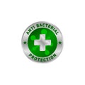 Anti bacterial protection symbol, for your healthy product.