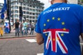 Anti-Brexit campaigners at the March For Change protest demonstration.