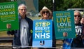 Anti-Brexit campaigners at the March For Change protest demonstration.