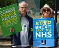 Anti-Brexit campaigners at the March For Change protest demonstration.