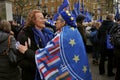 Anti Brexit manifestation in Parliament Square on the 31 January 2020