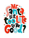 Anti Christmas vector lettering