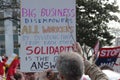 Anti Citizens United Rally Royalty Free Stock Photo