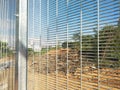 Anti-climb fencing made from galvanized iron install at the perimeter or boundary of property to prevent from intruder. Royalty Free Stock Photo