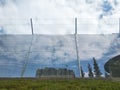 Anti-climb fencing made from galvanized iron install at the perimeter or property boundary to prevent from the intruder. Royalty Free Stock Photo