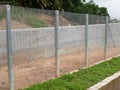 Anti-climb fencing made from galvanized steel install at the perimeter or property boundary to prevent the intruder. Royalty Free Stock Photo