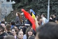 Anti-Communist demonstrators protests in Chisinau