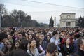 Anti-Communist demonstrators protests in Chisinau