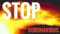 Anti Coronavirus Covid-19 Outbreak Header Background Royalty Free Stock Photo