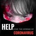 Anti Coronavirus Covid-19 Outbreak Header Background Royalty Free Stock Photo