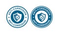 Anti-corrosion logo badge vector icon
