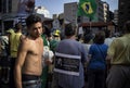 Anti-Corruption Protest Brazil Royalty Free Stock Photo