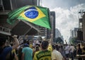 Anti-Corruption Protest Brazil Royalty Free Stock Photo