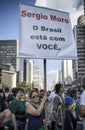 Anti-Corruption Protest Brazil Royalty Free Stock Photo