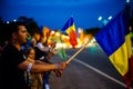 Anti corruption protesters, Bucharest, Romania