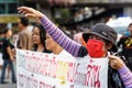 Anti Coup Protest THAILAND 25/5/2014 Royalty Free Stock Photo