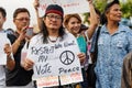 Anti Coup Protest THAILAND 25/5/2014 Royalty Free Stock Photo