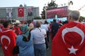 Anti-coup protest in Turkey Royalty Free Stock Photo