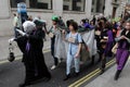 Anti-Cuts Protest in London Royalty Free Stock Photo