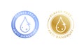Anti-dandruff flakes free logo icon for shampoo or hair oil design