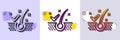 Anti-dandruff flakes line icon. Dandruff shampoo sign. Clean hair. Halftone dotted pattern. Vector