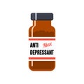 Anti depressant max drug bottle Royalty Free Stock Photo