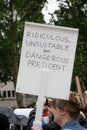 Anti Donald Trump Protesters in Central London