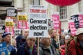 Anti Donald Trump Protesters in Central London