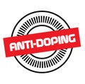 ANTI-DOPING stamp on white background