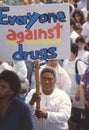 Anti-drug marchers