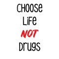 Anti drug motivational poster. Danger narcotic and marijuana, warning marijuana