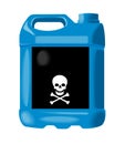 Anti-freeze bottle blue Royalty Free Stock Photo