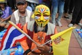 Anti-Government People's Army Group Rally in Bangkok Royalty Free Stock Photo