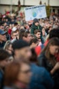 Anti-government protest in Bratislava, Slovakia on September 20, 2019 Royalty Free Stock Photo