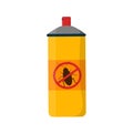 Anti insects spray icon isolated. Flat illustration of anti insects spray vector icon for web design