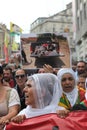 Anti-ÃÂ°sil Protest in Turkey. Royalty Free Stock Photo