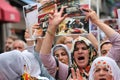 Anti-ÃÂ°sil Protest in Turkey. Royalty Free Stock Photo