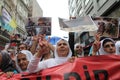 Anti-ÃÂ°sil Protest in Turkey. Royalty Free Stock Photo