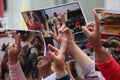 Anti-ÃÂ°sil Protest in Turkey. Royalty Free Stock Photo