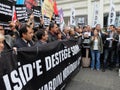 Anti-ÃÂ°sil Protest in Turkey. Royalty Free Stock Photo