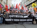 Anti-ÃÂ°sil Protest in Turkey. Royalty Free Stock Photo