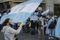 Anti lockdown protesters march in defiance of the government