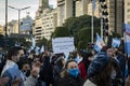 Anti lockdown protesters march in defiance of the government