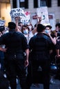 Anti Matteo Salvini Lega protest in Genoa Italy