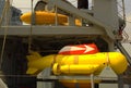 Anti-mining submersible on battleship deck Royalty Free Stock Photo