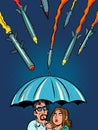 the anti-missile umbrella of Israel and other countries. Protecting civilians from terrorists