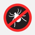 anti mite beetle insect sticker dark sign