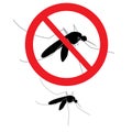 Anti mosquito sign Royalty Free Stock Photo