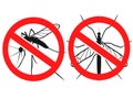 Anti Mosquitoes sign,vector