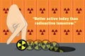 Anti-Nuke Anti-Nuclear Radioactive Illustration